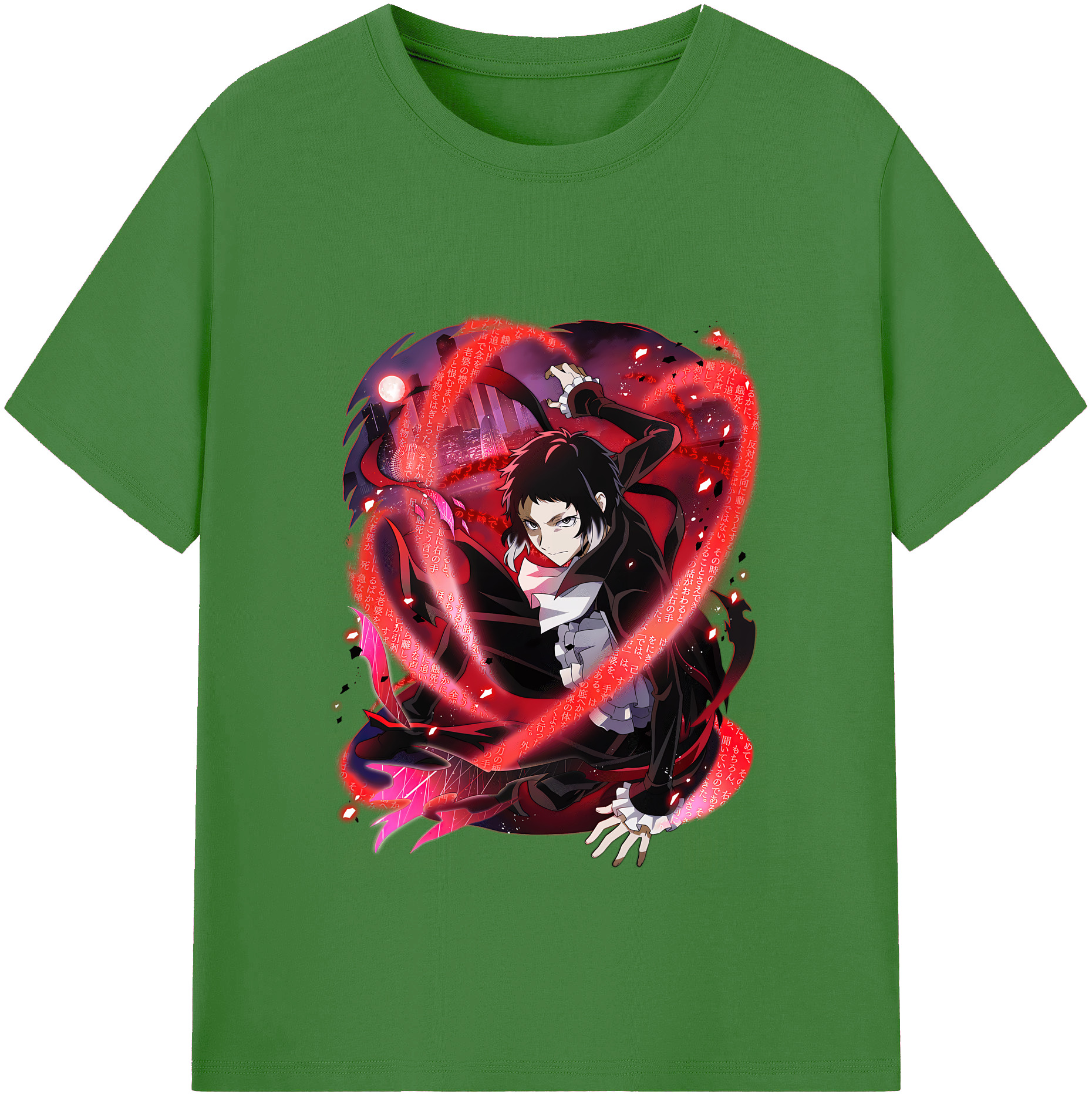 （画像用） 文豪ストレイドッグス Bungo Stray Dogs レディースカジュアルプリントTシャツ（綿100％）
